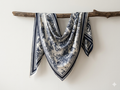 Toile de Jouy Silk Square Scarf