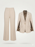 Two-Piece Striped Seersucker Resort suit