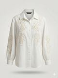 Soutache Cord Embroidered Floral Blouse