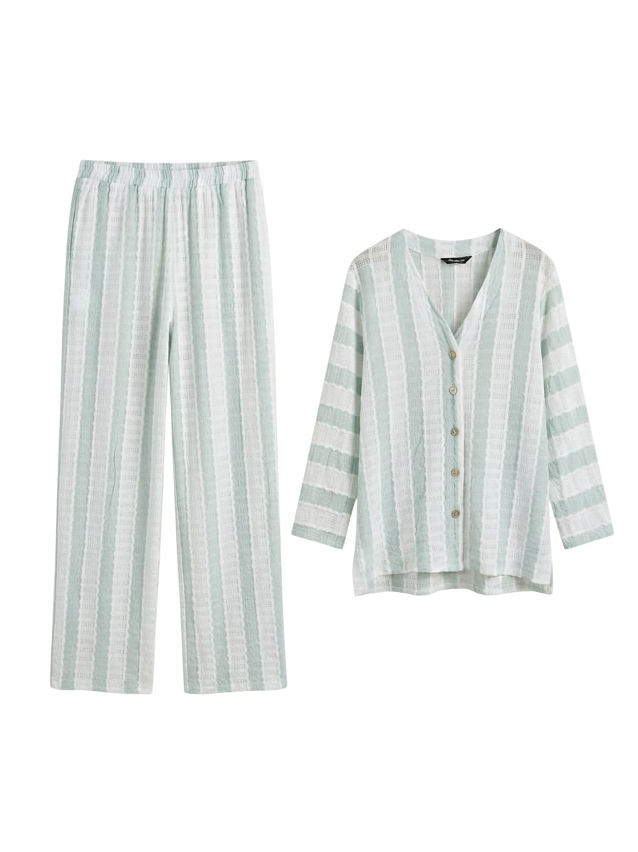 High-Waisted Wide-Leg Tailored Trousers with a D-Ring Fabric Bel